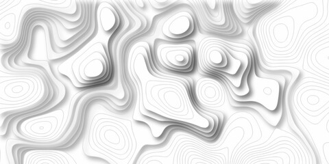 Abstracts topographic map background. Line topography map and mounte contour background, geographic grid. Abstract vector illustration.