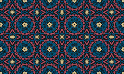 Seamless repeated pattern design. Women's long dress pattern design, vector vintage art Repeated pattern design, abstract pattern, tribal batik, textile design, Batiks fabric pattern, indonesia batik,