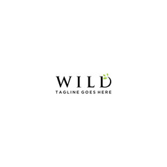 Wild and Leaf Logo Sign Design
