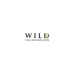 Wild and Leaf Logo Sign Design