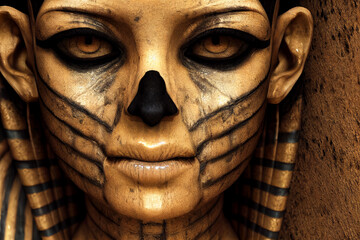 Egypt mummy. Generative AI
