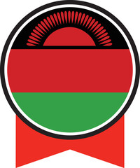 Malawi flag, the flag of Malawi, vector illustration	
