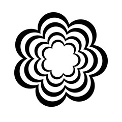 Nature flower vector logo design 