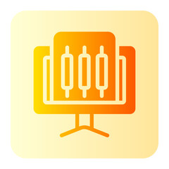 Stock Market gradient icon