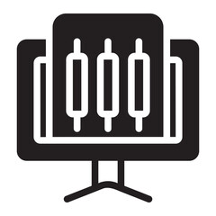Stock Market glyph icon
