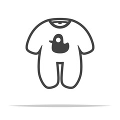 Baby sleepsuit icon transparent vector isolated