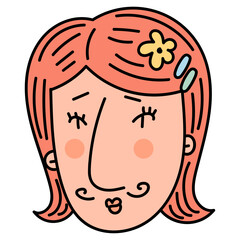 Worried lgbtq vector illustration in line filled design