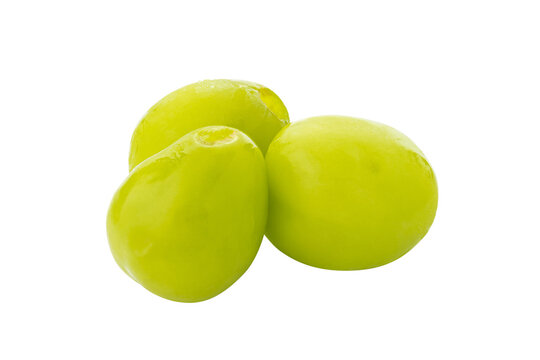 Fresh Green Shine Muscat Grape isolated on alpha background