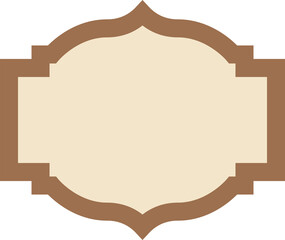 blank label badge illustration