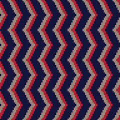 Chevron Fair Isle Seamless Pattern Design