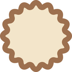 blank label badge and banner illustration