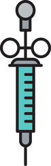 medical syringe icon