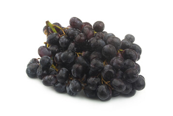 Bunch of grapes isolated on white background