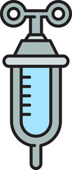 medical syringe icon illustration