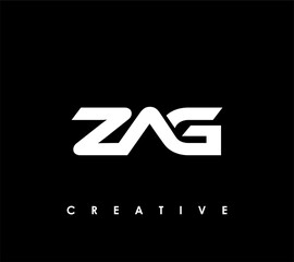 ZAG Letter Initial Logo Design Template Vector Illustration