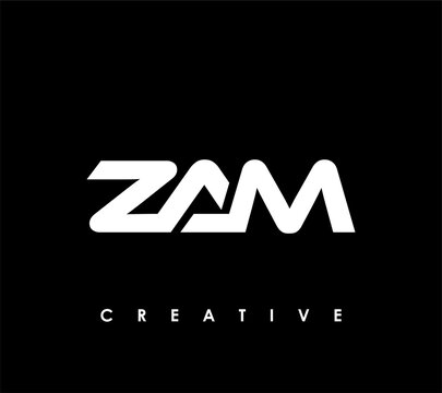 ZAM Letter Initial Logo Design Template Vector Illustration