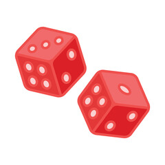 dice icon vector design template in white background