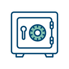 safe icon vector design template in white background