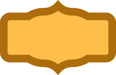 yellow label badge illustration