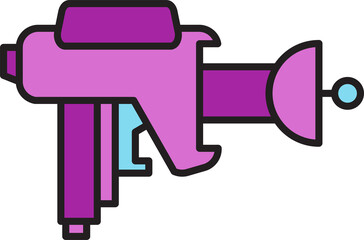 futuristic gun weapon icon