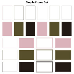 シンプルなフレームセット