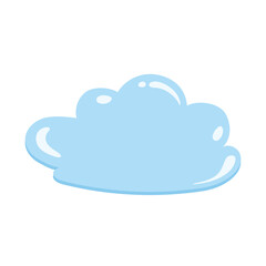Obraz premium cartoon cloud, bright sky, bubble cloud, cloud template