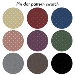 ピンドットのパターンスウォッチ　9色セット