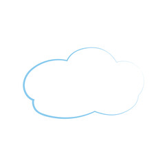 Obraz premium cartoon cloud, bright sky, bubble cloud, cloud template
