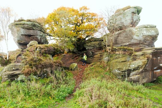 Awesome views at Brimham Rocks, North Yorkshire, England.