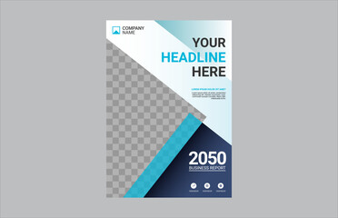 Professional corporate book cover template