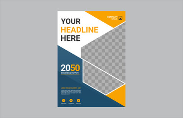 Modern business annual report template