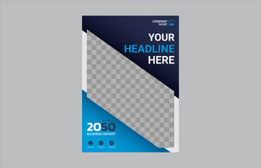 Modern business annual report template