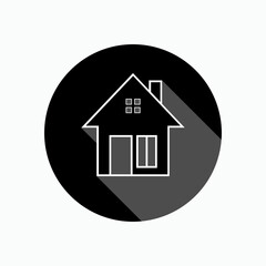 Home Icon. Residence Symbol - Vector.      