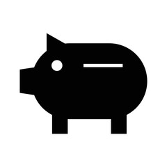 Money piggy bank vector icon symbol design