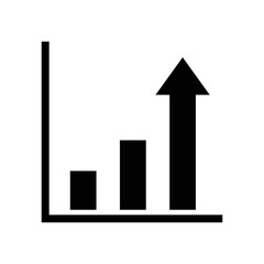 Analytics chart vector icon symbol design
