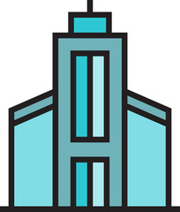 office building icon illustration