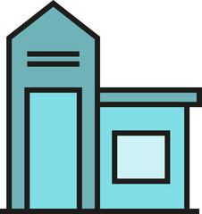 office building icon illustration