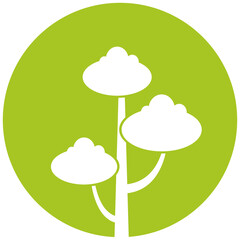 Tree in Circle Button