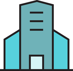 condo and office building icon illustration