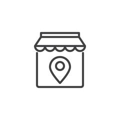 Shop address line icon