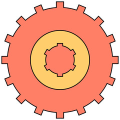 gear and cogwheel icon illustration