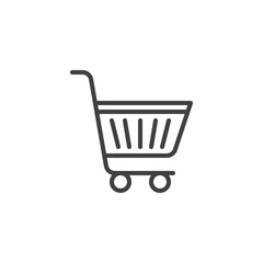 Shopping cart line icon