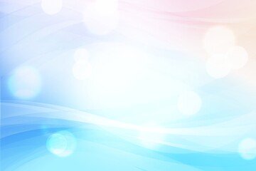 光輝くウェーブ&曲線　パステルカラーの背景 