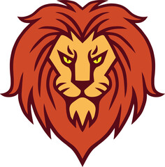 Lion Head Logo Mascot Design Template Icon