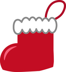 クリスマスブーツのイラスト