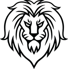 Fototapeta na wymiar Lion Head Logo Template Design 