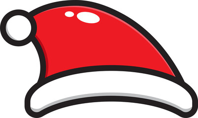 christmas hat ornament cartoon illustration