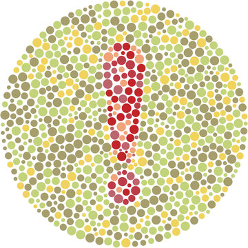 Red Green Color Blind Test Exclamation Mark Point