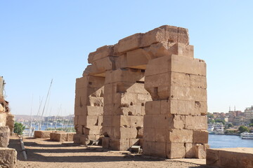 Temple of Satet on Elephantine Island in Aswan 
