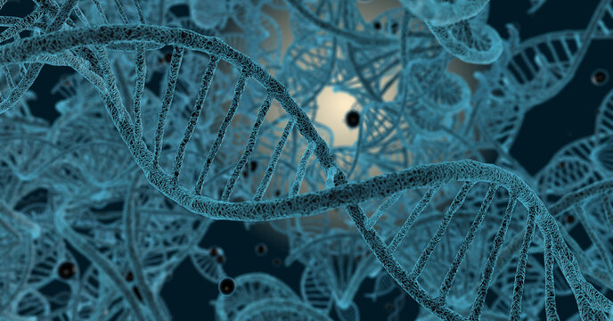 DNA molecules, illustration